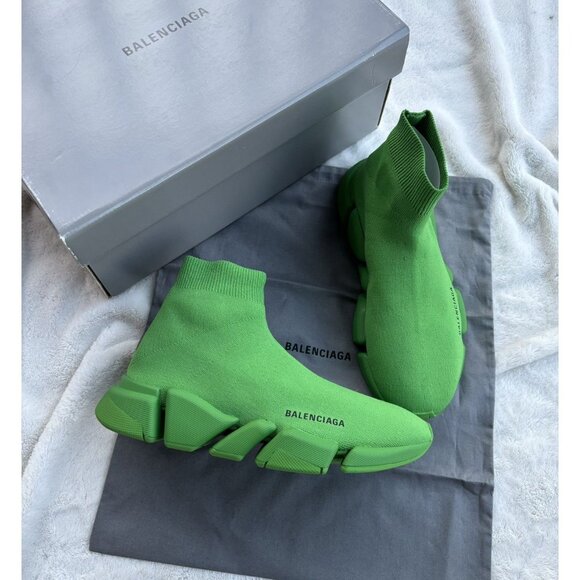 Balenciaga Forest Green Speed Runners - Picture 1 of 2